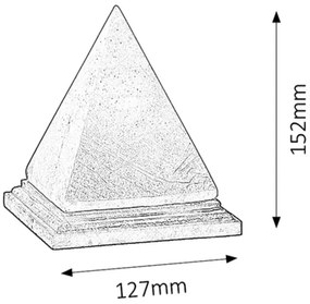 Rabalux 4096 - Lampă de sare VESUVIUS 1xE14/15W/230V