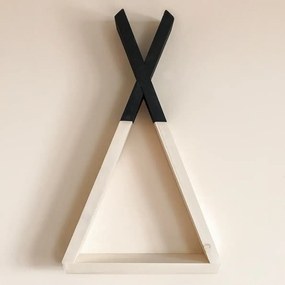 Raft de perete din lemn, seria Wood Homs, 40x23x6 cm, 700124