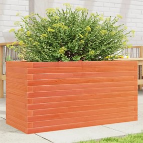vidaXL Jardinieră grădină, maro ceruit, 90x40x46 cm, lemn masiv pin