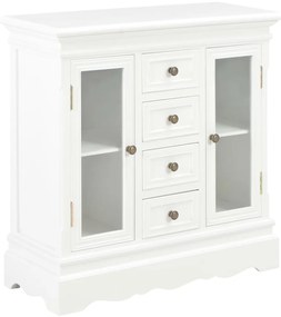 280027 vidaXL Servantă, alb, 70x28x70 cm, lemn masiv de pin