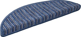 vidaXL Mochete autocolante pentru scară 15 pcs albastru 56 x 17 x 3 cm