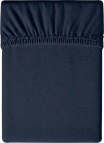 Cearsaf Jersey albastru marin 180 x 200 cm