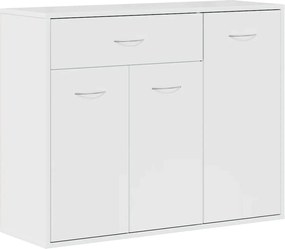 vidaXL dulap, alb extralucios, 88x30x70 cm, lemn prelucrat