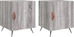 vidaXL Noptiere, 2 buc., gri sonoma, 40x40x50 cm, lemn compozit