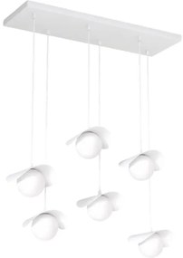 Lustră pe cablu RITUAL 6xG9/8W/230V albă