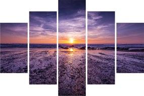 Tabloul cu plaja - apus de soare (150x105 cm)
