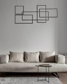 Lustra LED suspendata design geometric CORNICE