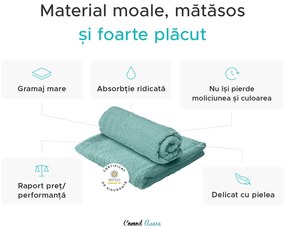 Prosop de maini Basic albastru 50 x 100 cm deschis, 100% bumbac