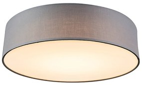 Plafoniera gri 40 cm cu LED inclus - Drum LED