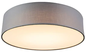 Plafoniera gri 40 cm cu LED inclus - Drum LED