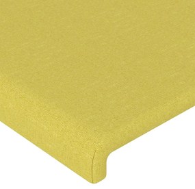 Tablie de pat cu LED, verde, 90x5x118 128 cm, textil 1, Verde, 90 x 5 x 118 128 cm