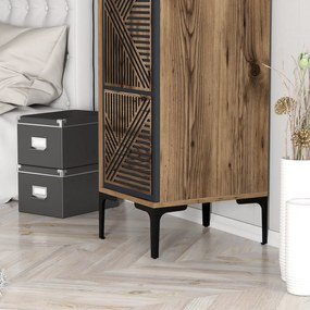 Dulap de haine Kiara P (Nuc + antracit). 1088621
