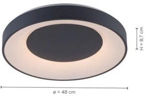 Plafonieră LED RGB dimabilă ANIKA LED/26,5W/230V Leuchten Direkt 14346-18 + telecomandă
