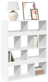vidaXL Bibliotecă, alb, 100x33x125,5 cm, lemn prelucrat