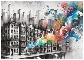Tablou - Viața industrială (70x50 cm)