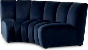 Modul canapea design LUX Lando corner, Catifea albastra
