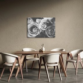 Tablou - Trandafir,alb-negru (70x50 cm)