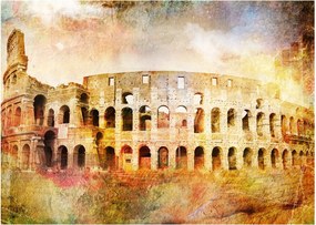 Tablou pe sticlă - Pictură digitală, Colosseum, Roma, Italia (70x50 cm)
