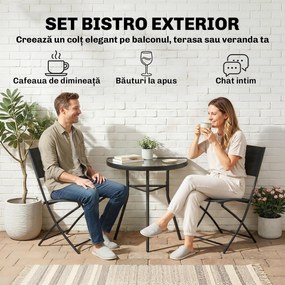 Outsunny bistro economisire spațiu pliabil | Aosom Romania