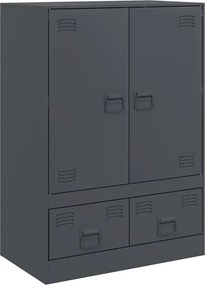 vidaXL Dulap înalt, antracit, 67x39x95 cm, oțel