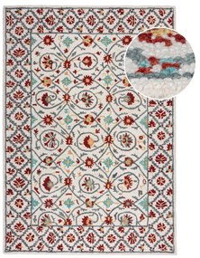 Covor roșu/albastru țesut manual din lână 160x230 cm Iris Traditional – Flair Rugs