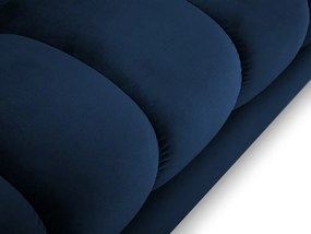 Colțar tapițat Bali, Albastru regal/5 locuri/picioare negre/partea stângă/ L293 x l185 x h75