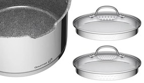Oală G21 Gourmet Miracle - oțel inoxidabil/greblon-28 cm