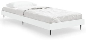 832309 vidaXL Cadru de pat, alb, 75x190 cm, lemn prelucrat