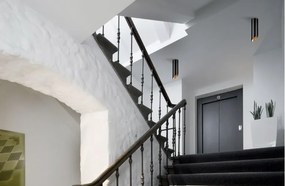 Spot aplicat design modern OSLO negru, H-15cm NVL-9184373