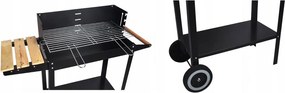 Grătar mare de grădină cu roți