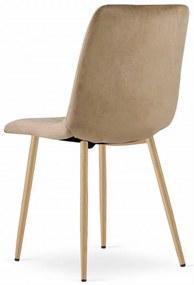 OFERTA Scaun de catifea maro LAVA calitatea a II-a