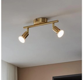 Spot LED Eglo 33185 BUZZ-LED 2xGU10/2,8W/230V 3000K auriu