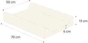 Saltea de infasat cu spate intarit si margini de protectie 50x70 cm, Spring Cottage
