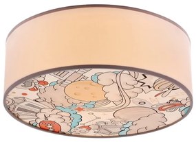 Plafonieră pentru copii KIDDY 2xE27/40W/230V alb/bej