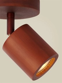 Spot aplicat directionabil din bambus maro Java