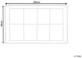 Husă pentru saltea 200x90 cm Travis (alb). 1011147