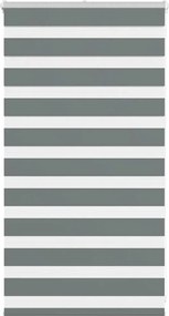 vidaXL Jaluzea tip zebra gri închis lățime țesătură 80,9 cm poliester