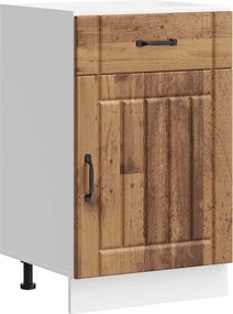 vidaXL Dulap de bază de bucătărie „Lucca” Lemn vechi, lemn prelucrat