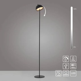 Schöner Wohnen 19245-18 - Lampă de podea LED dimmabilă BELLIS, 2,5W/5V, IP54, neagră