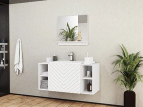 Set mobilier baie Nadalo IX (alb). 1122702