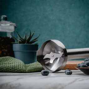 Resigilat: Blender manual Oliver Voltz OV51112JP, 1500W, 2 viteze, Atasament pentru cartofi, Lama din otel inoxidabil, Inox