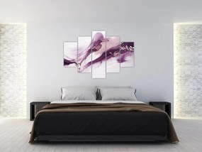 Tablou - Artă fluidă violet (150x105 cm)