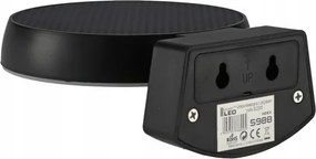 Aplică de perete solară LED cu senzor LED/3W/3,7V 1800 mAh IP54 negru