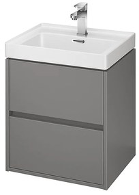 Dulap pentru lavoar, 53x49x40 cm, 2 sertare, gri Gri