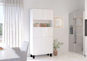 Masă PC Home (alb lucios). Promo -7%. 1124933