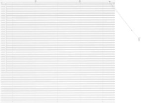 vidaXL Jaluzele venetiene Manual Alb 130 x 145 cm Aluminiu