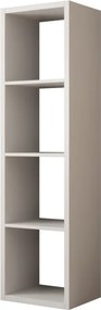 Bibliotecă 40x150 cm, Cleo II, ADRK Furniture (Culoare: Alb)