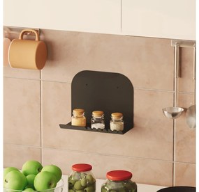 Raft de perete Shortia 2 (negru). Promo -7%. 1107800
