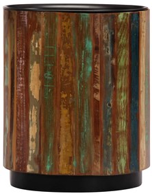 Masuta de cafea, 38 x 45 cm, lemn masiv reciclat 1, Multicolour
