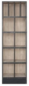 Biblioteca, neagra, din lemn masiv cu aspect clasic, single, Illinois